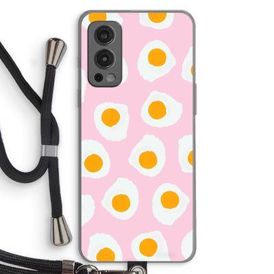 Dancing eggs: OnePlus Nord 2 5G Transparant Hoesje met koord