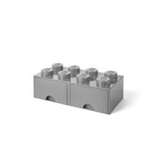 LEGO - Opberglade Brick 8, Grijs - LEGO