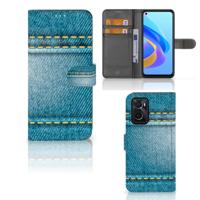 OPPO A76 | A96 | Wallet Case | met Pasjes | Jeans