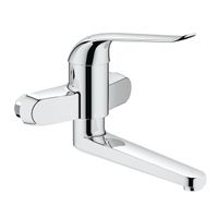 GROHE Euroeco Special wandkraan met draaibare uitloop 21,9cm chroom 32772000 - thumbnail