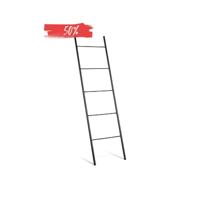 LIROdesign handdoekenrek - decoratieladder Berlijn zwart