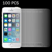 100 stuks voor iPhone SE & 5 & 5S & 5C 0 26 mm 9H oppervlakte hardheid 2.5D explosieveilige getemperd glas Film