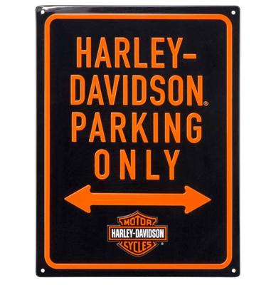 Harley-Davidson Parking Only Tinnen Bord Met Reliëf - 30 x 40 cm Harley-Davidson Parking Only Tinnen Bord Met Reliëf - 30 x 40 cm