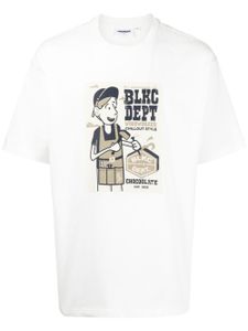 CHOCOOLATE t-shirt en coton à imprimé graphique - Blanc