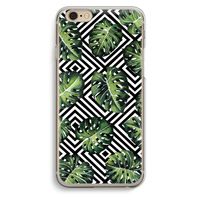 Geometrische jungle: iPhone 6 / 6S Transparant Hoesje