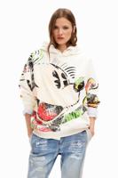 Oversized sweatshirt Mickey Mouse - WHITE - S - thumbnail