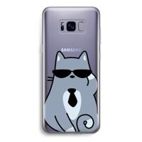 Cool cat: Samsung Galaxy S8 Transparant Hoesje