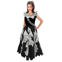 Zombie prom queen halloween kostuum - jurk - voor meisjes - zwart/grijs