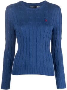 Polo Ralph Lauren pull Julianna en maille torsadée - Bleu