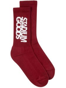 STADIUM GOODS® chaussettes à logo imprimé - Rouge