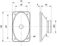Visaton SL 713 - 4 Ohm 5 inch 13 cm Breedband-luidspreker 10 W 4 Ω Zwart Ovaal - thumbnail