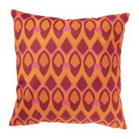 Kussen velvet wieber - roze/oranje - 45x45 cm