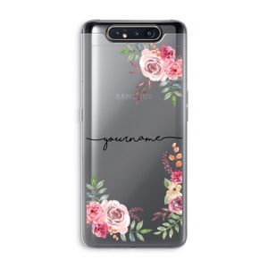 Rozen: Samsung Galaxy A80 Transparant Hoesje