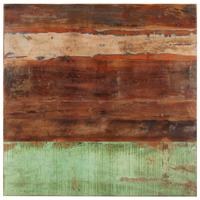 Tafelblad vierkant 15-16 mm 80x80 cm massief gerecycled hout