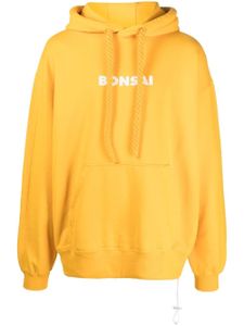 Bonsai hoodie en coton à logo imprimé - Orange