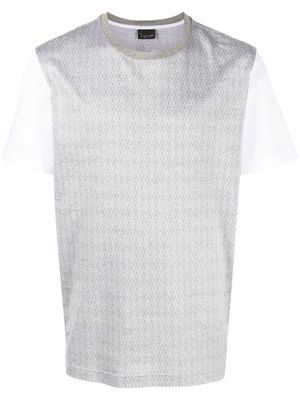 Billionaire t-shirt bicolore en coton - Gris