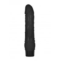 8 Inch Thin Realistic Dildo Vibe - Black