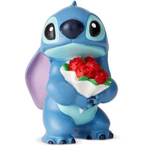 Beeldje - Disney Showcase - Stitch Bloemen - Officiële Licentie Lilo En Stitch - Enesco