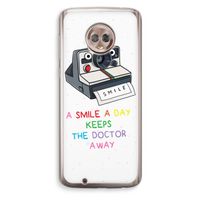 Smile: Motorola Moto G6 Transparant Hoesje