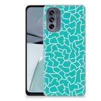Motorola Moto G62 5G | Hoesje maken | Cracks Blue