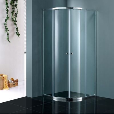 AKTIE Douchecabine BWS Kwartrond 2 Schuifdeuren 80x80 cm 4 mm