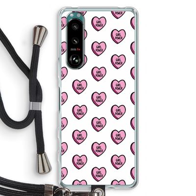 GIRL POWER: Sony Xperia 5 III Transparant Hoesje met koord