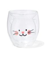 HEMA Dubbelwandig Glas 250ml Kat