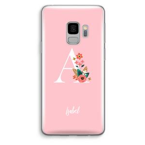 Pink Bouquet: Samsung Galaxy S9 Transparant Hoesje