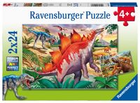 Ravensburger puzzel 2x24 stukjes wilde oertijddieren