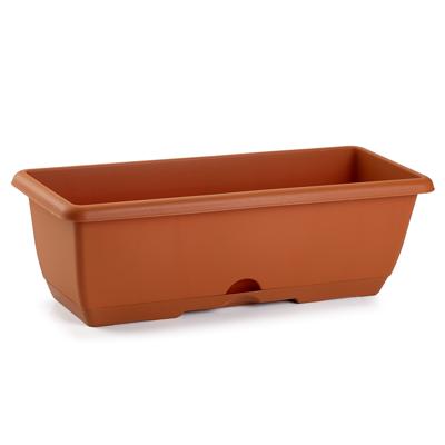 PlasticForte Plantenbak - terracotta - rechthoekig - 50x20x17 cm