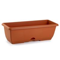 PlasticForte Plantenbak - terracotta - rechthoekig - 50x20x17 cm