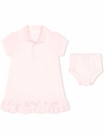 Ralph Lauren Kids robe-polo à bord volanté - Rose