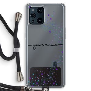 Sterren: Oppo Find X3 Transparant Hoesje met koord