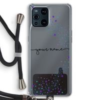 Sterren: Oppo Find X3 Transparant Hoesje met koord