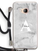 Ivory Marble: HTC U Play Transparant Hoesje met koord
