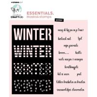 Creative Craftlab • essentials mask stencil and stamp winter
