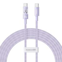 Baseus Gem USB C naar USB C snellaadkabel 2 m 100 W Paars