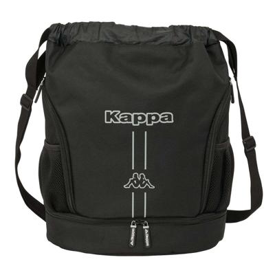 Rugtas met Koordjes Kappa Dark Zwart 35 x 40 x 1 cm