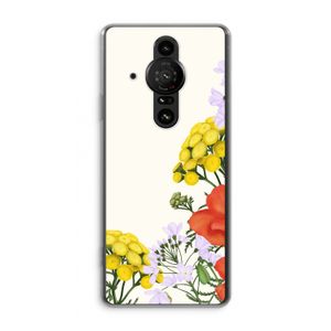Wilde bloemen: Sony Xperia Pro-I Transparant Hoesje