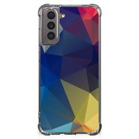 Samsung Galaxy S21 Shockproof Case Polygon Dark - thumbnail