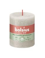 Bolsius kaars rustiek 7x8 cm sandy grey
