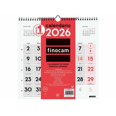 Muurkalender Finocam Papier 30 x 30 cm