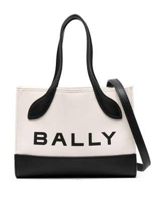 Bally sac à main Bar Keep On à logo imprimé - Tons neutres