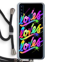 Loves: Samsung Galaxy A20s Transparant Hoesje met koord