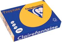 Clairefontaine Trophée Intens, gekleurd papier, A4, 120 g, 250 vel, zonnebloemgeel - thumbnail