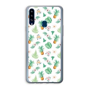 Ananas bladeren: Samsung Galaxy A20s Transparant Hoesje
