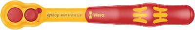 Wera 8007 B VDE Zyklop ratel, geïsoleerd, voorzien van omschakelpal en 3/8" aandrijving, 222.0 mm - 1 stuk(s) - 05004966001
