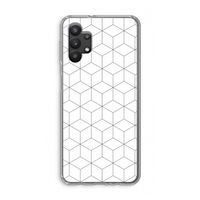 Zwart-witte kubussen: Samsung Galaxy A32 5G Transparant Hoesje
