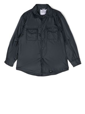 Aspesi Kids chemise à boutonnière - Bleu