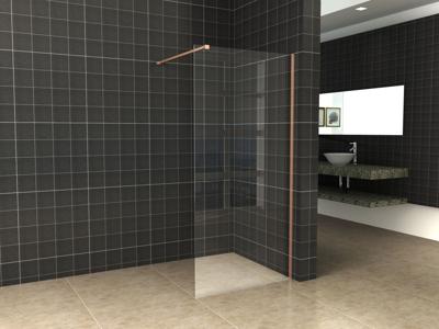 Wiesbaden Slim profielset+stabilisatiestang 120cm koper